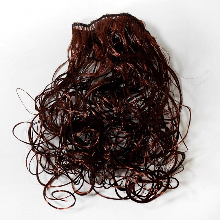 Волосы-кудри трессы h25-28см, L47-50см, каштановый Р30