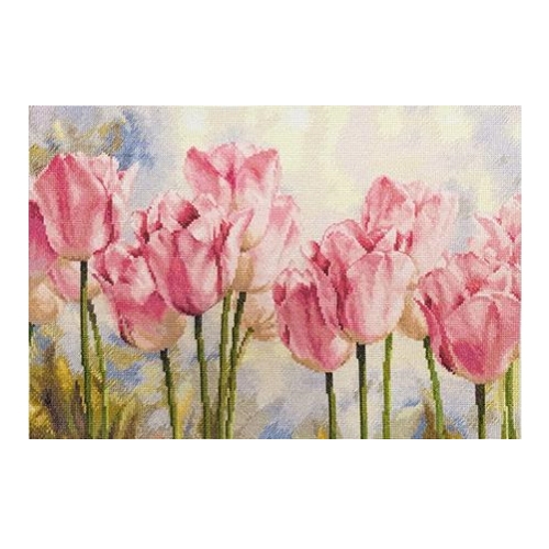 Набор для вышивания 2-37 Розовые тюльпаны 40х27 см