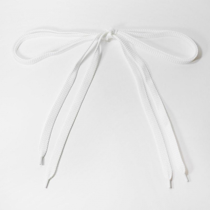 Шнурки плоские арт.162 1, 5м белые, пара