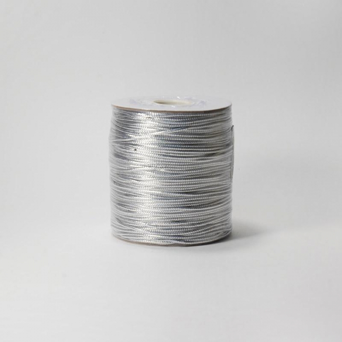 Шнур декоративный 1.5мм 100м серебро