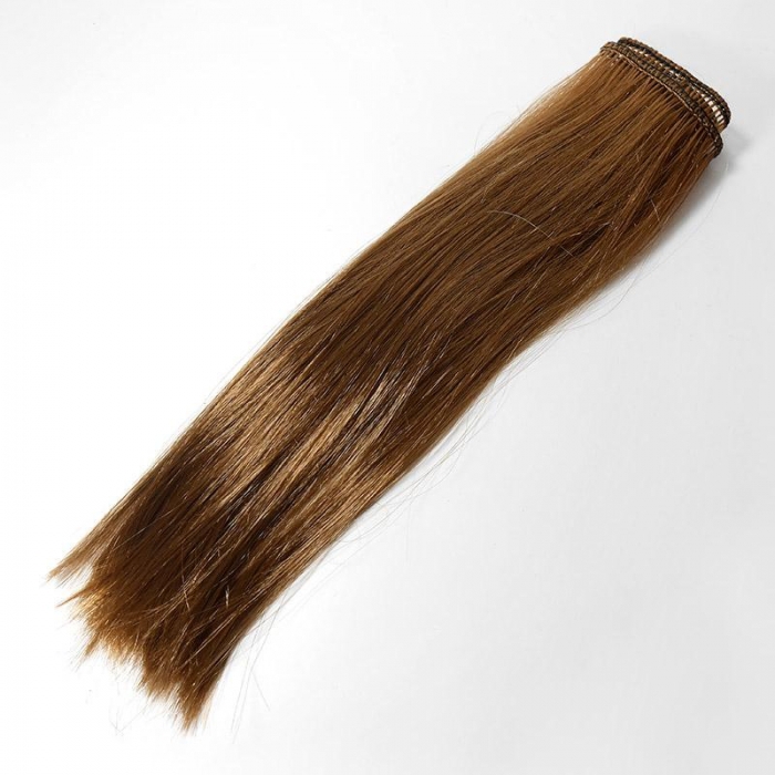 Волосы прямые трессы h25-28см, L47-50см, лесной орех Р8