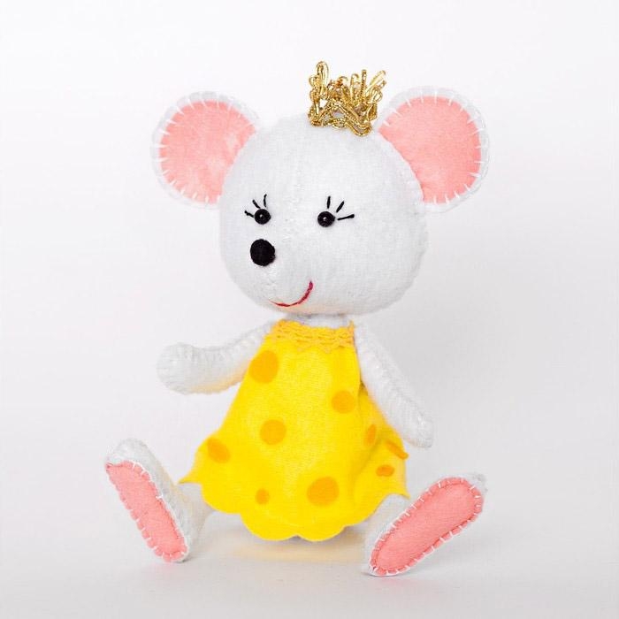 Набор для создания игрушки из фетра Принцесса-мышка 11, 5см 4357453